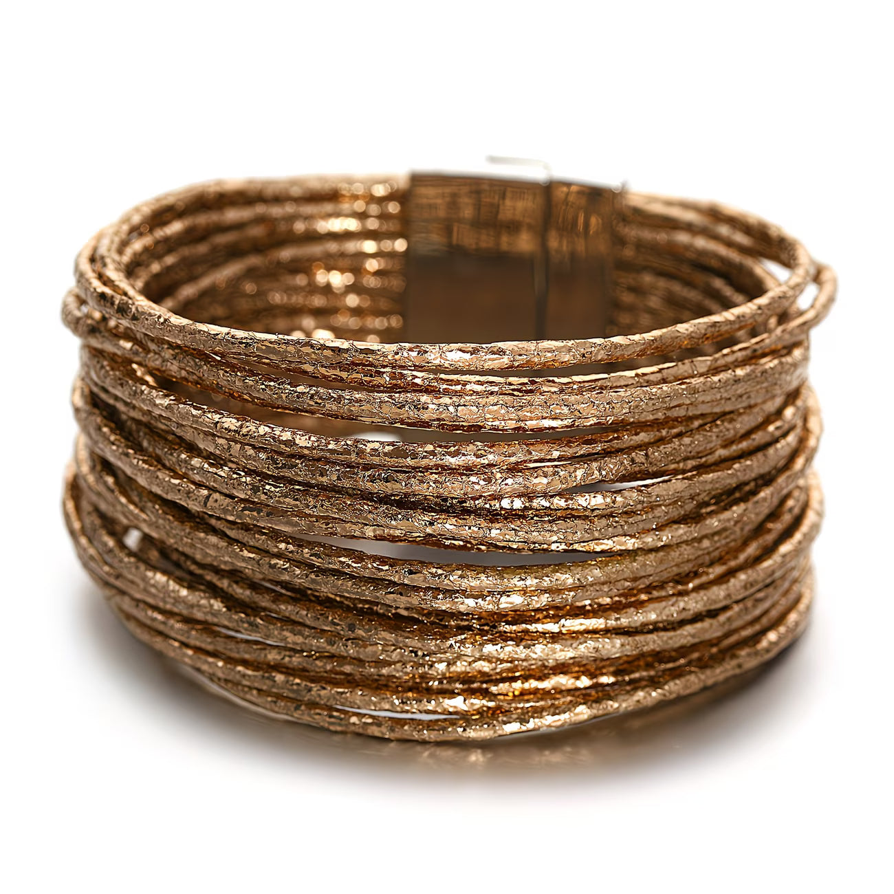 Metallic Glitter Multi-Layer Wrap Bracelet.