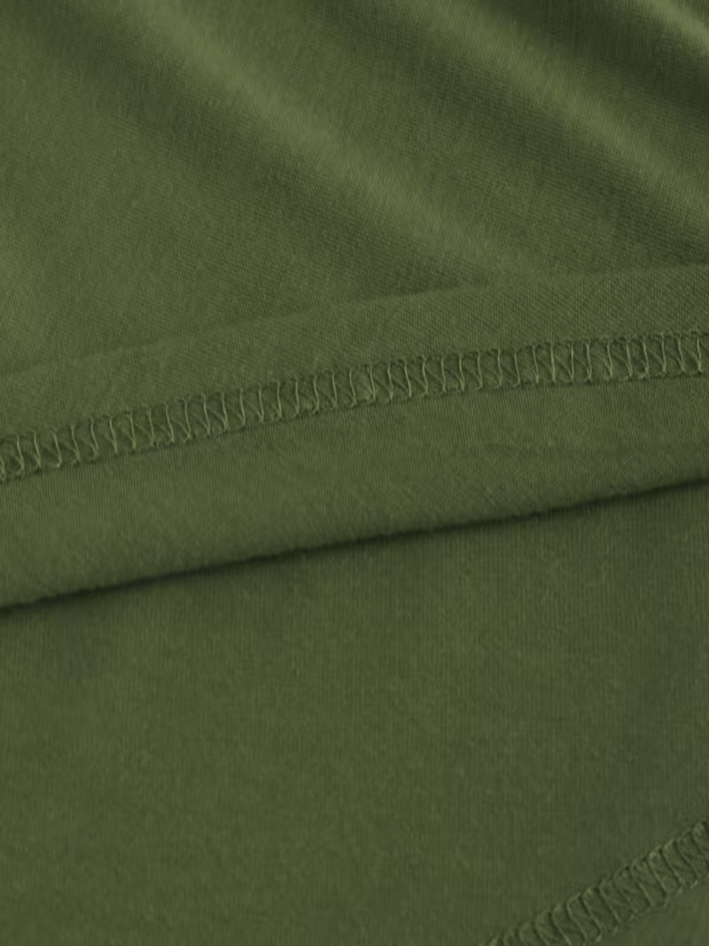Mid-Stretch Solid A-Line Gown.