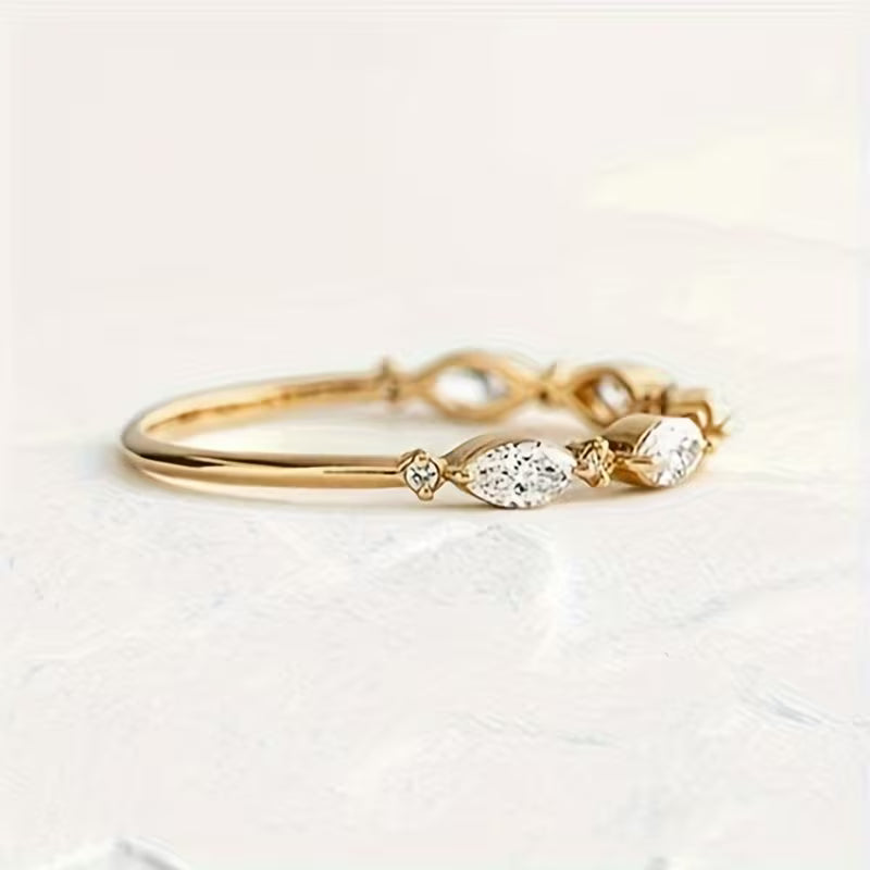 Minimalist And Stylish Eternity Zirconia Stones Rings.