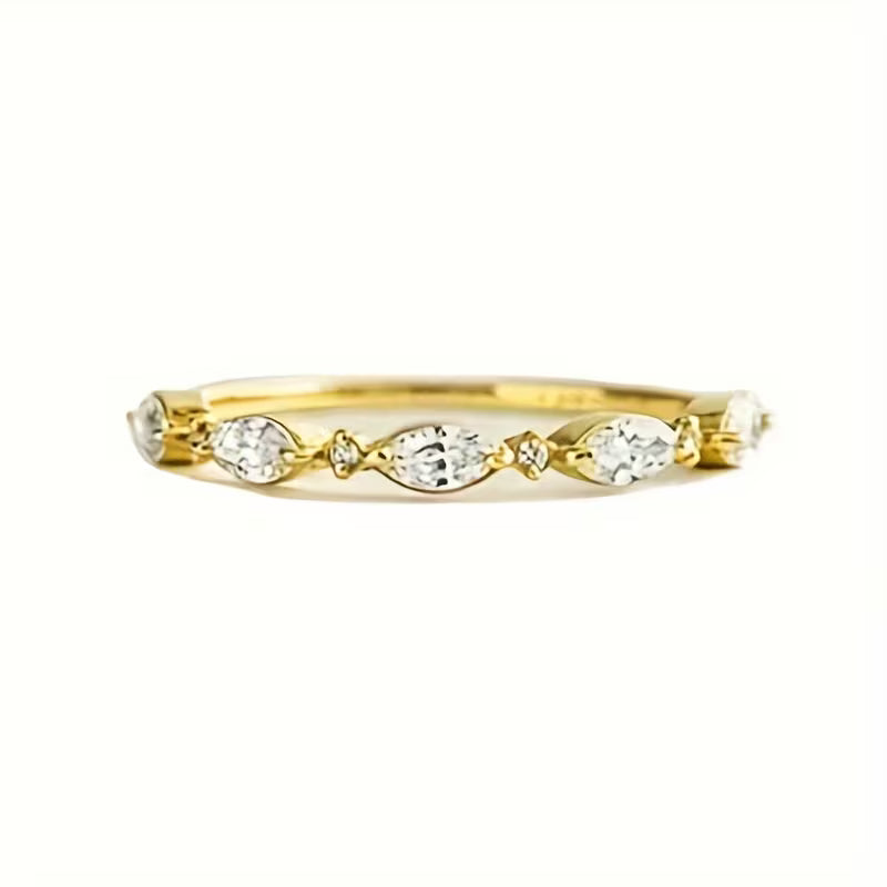 Minimalist And Stylish Eternity Zirconia Stones Rings.