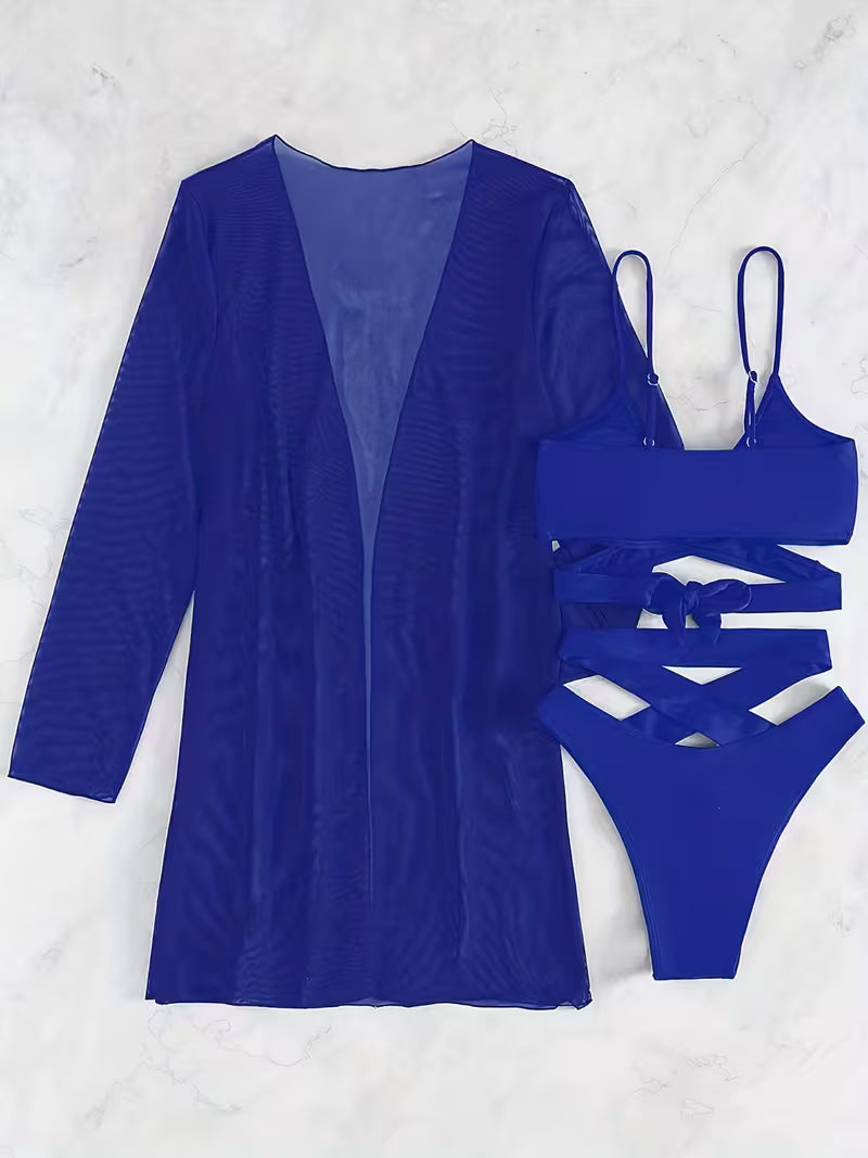 Modern Muse 3-Piece Bikini Set.