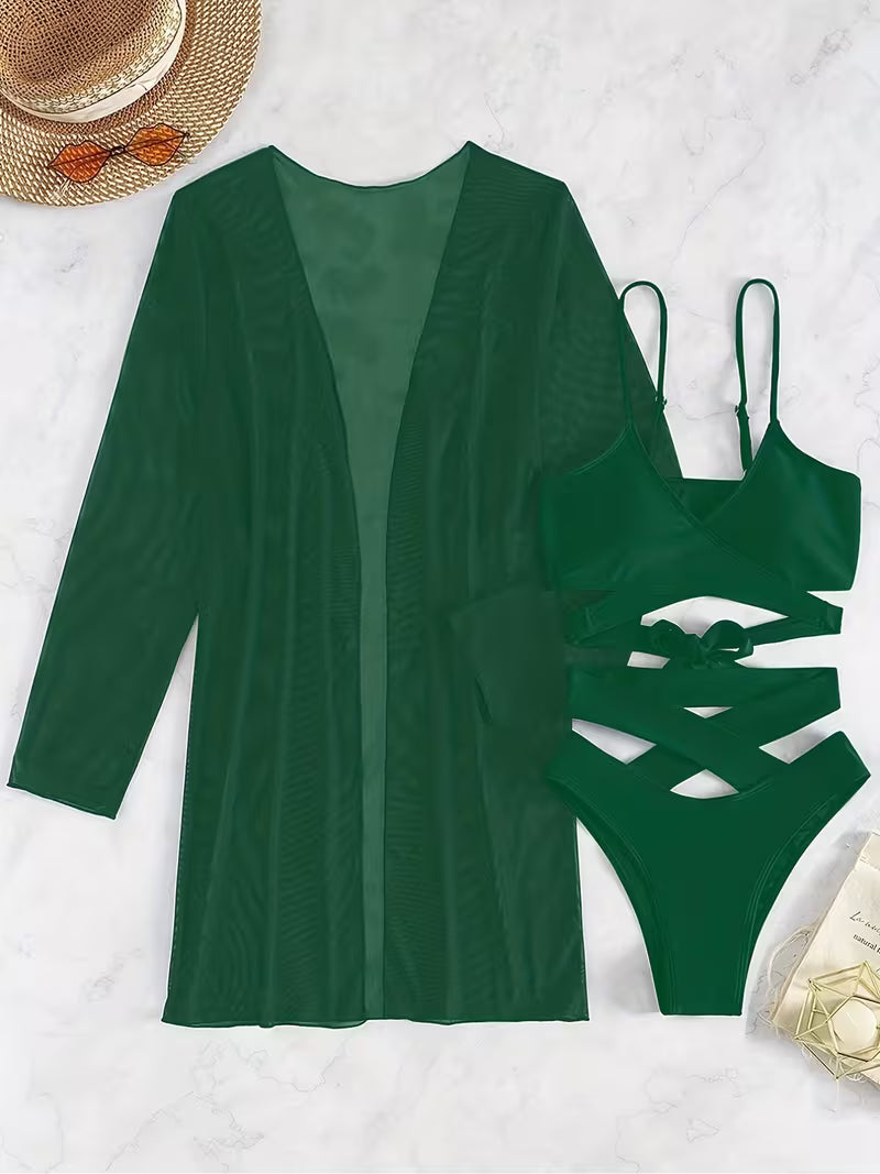 Modern Muse 3-Piece Bikini Set.