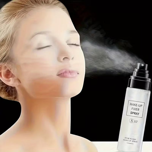 Moisturizing & Glow-Fixing Mist Shimmering Sand Setting Spray.