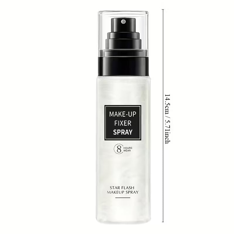 Moisturizing & Glow-Fixing Mist Shimmering Sand Setting Spray.