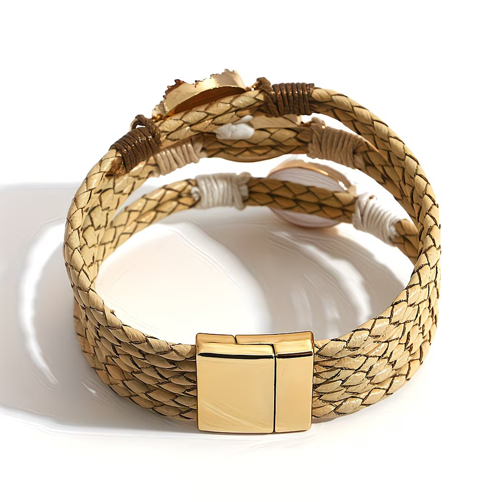 Multi-Layer Leather Wrap Bracelet.