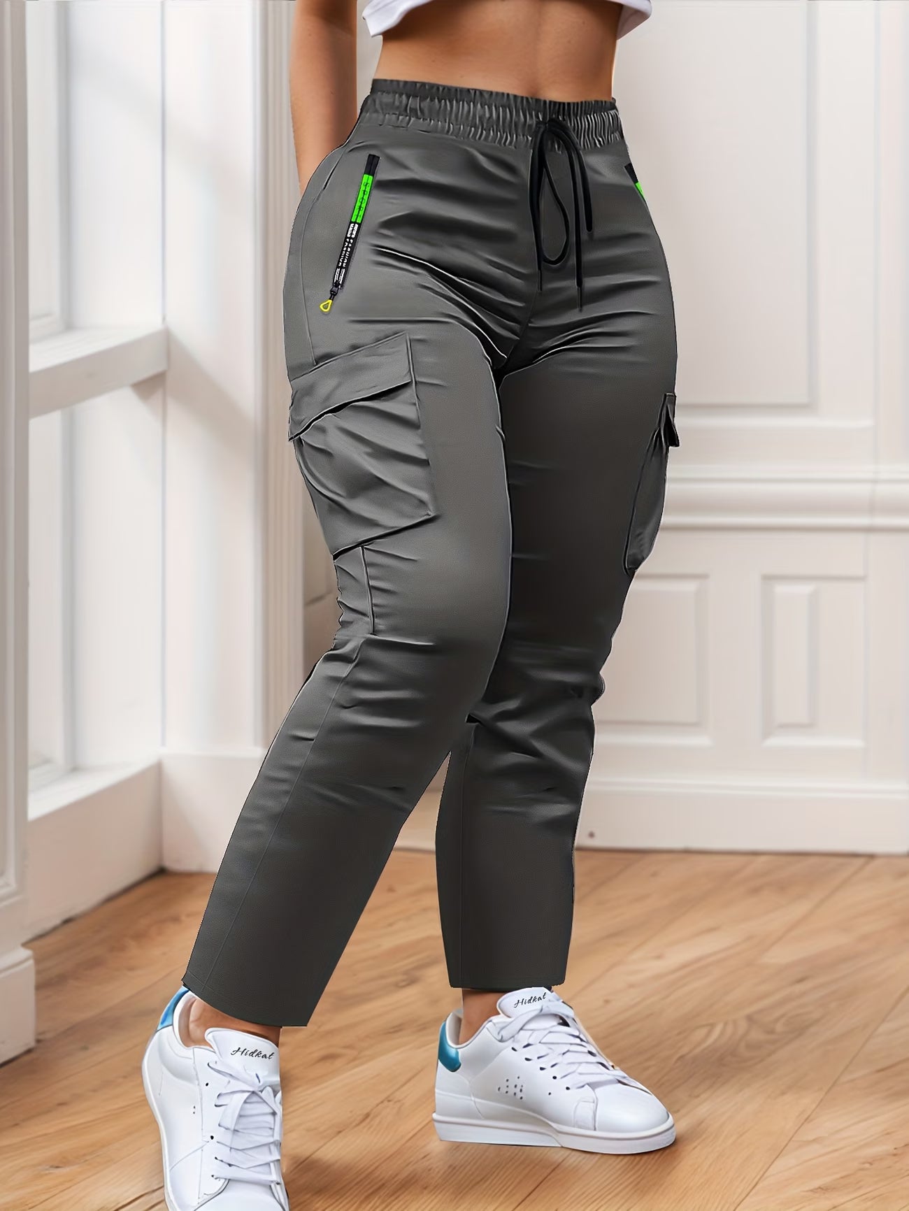 Multi-Pocket Straight-Leg Cargo Pant.
