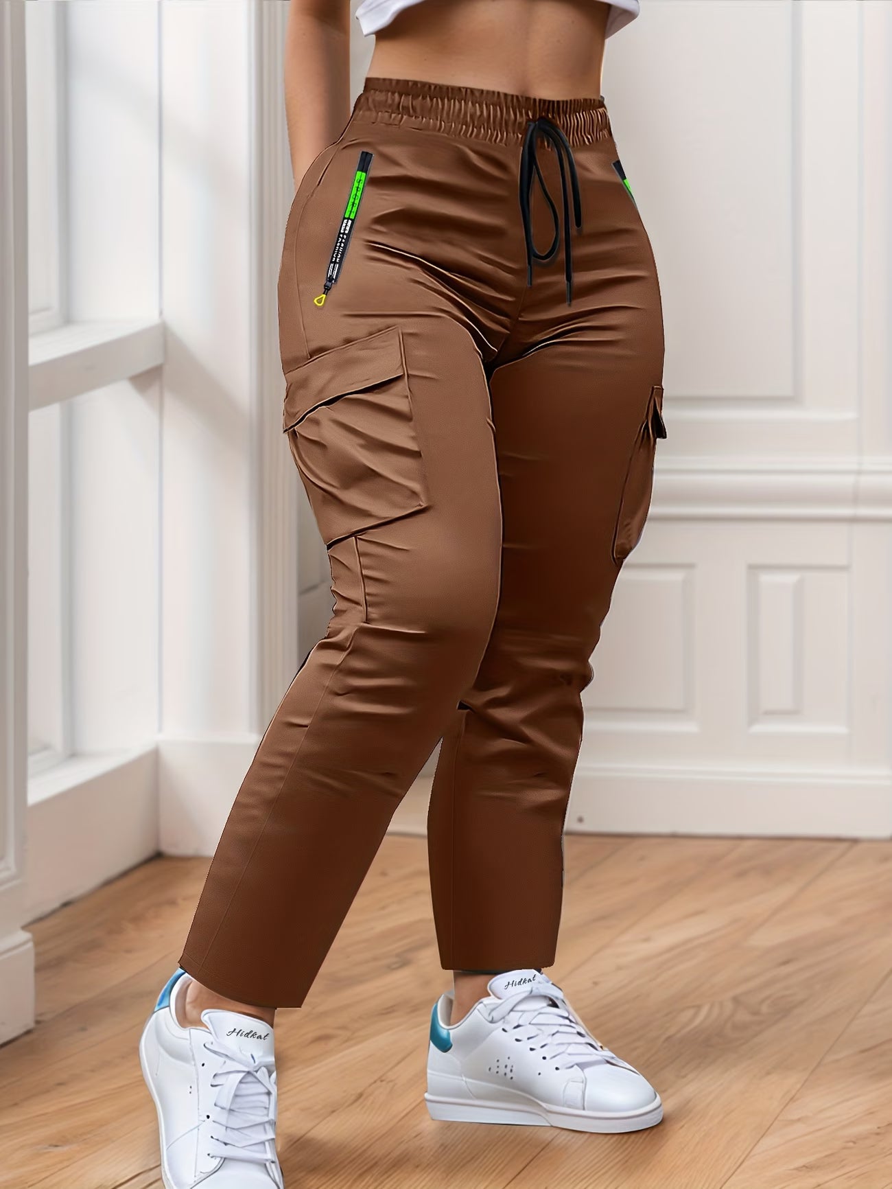 Multi-Pocket Straight-Leg Cargo Pant.