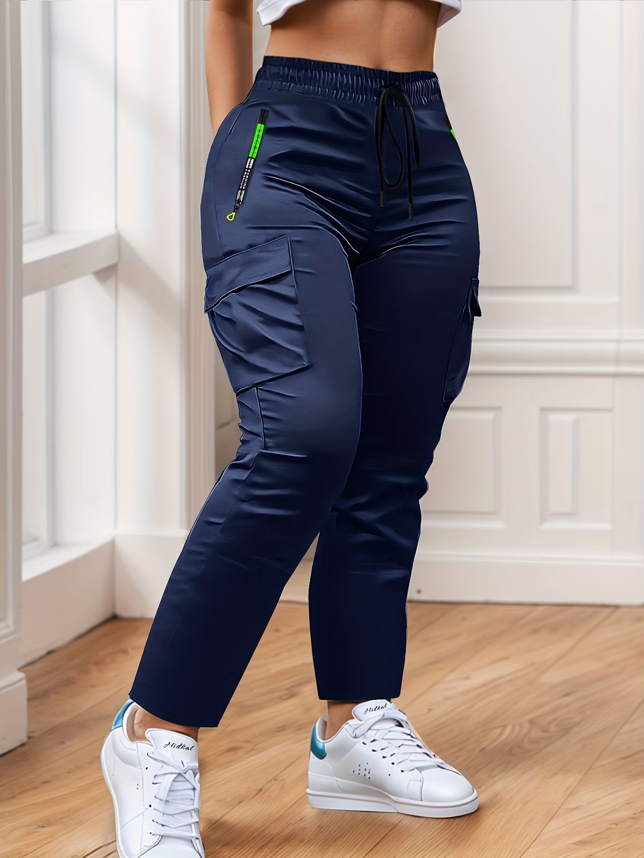 Multi-Pocket Straight-Leg Cargo Pant.