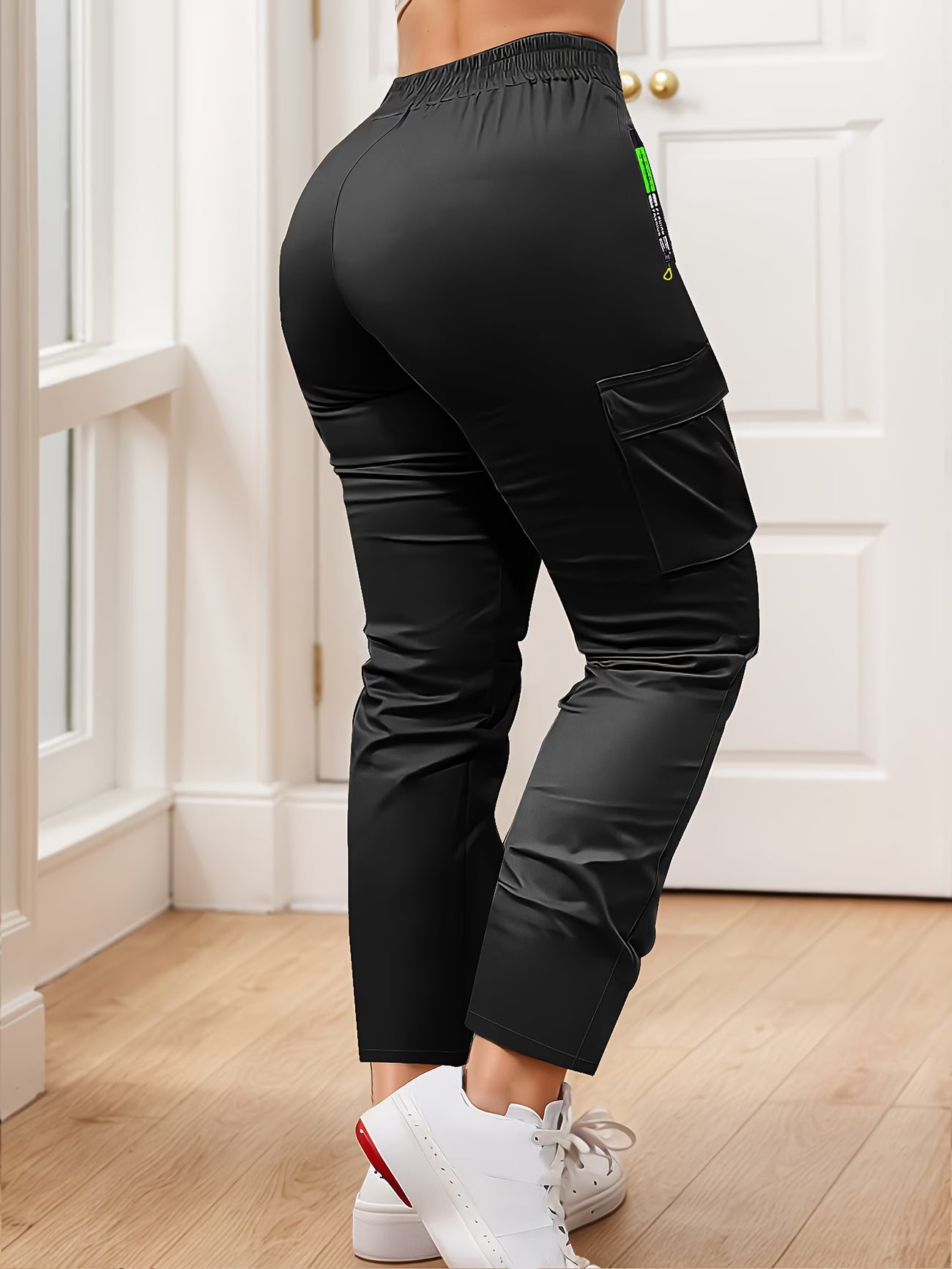 Multi-Pocket Straight-Leg Cargo Pant.