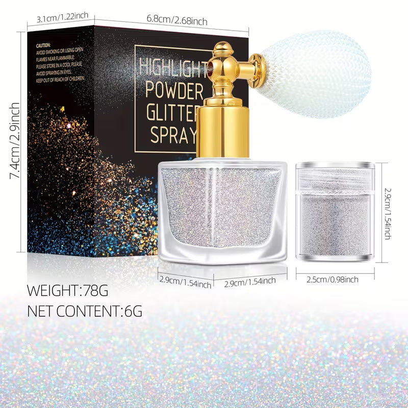 Multi-Tone Magical Glitter Spray Set.
