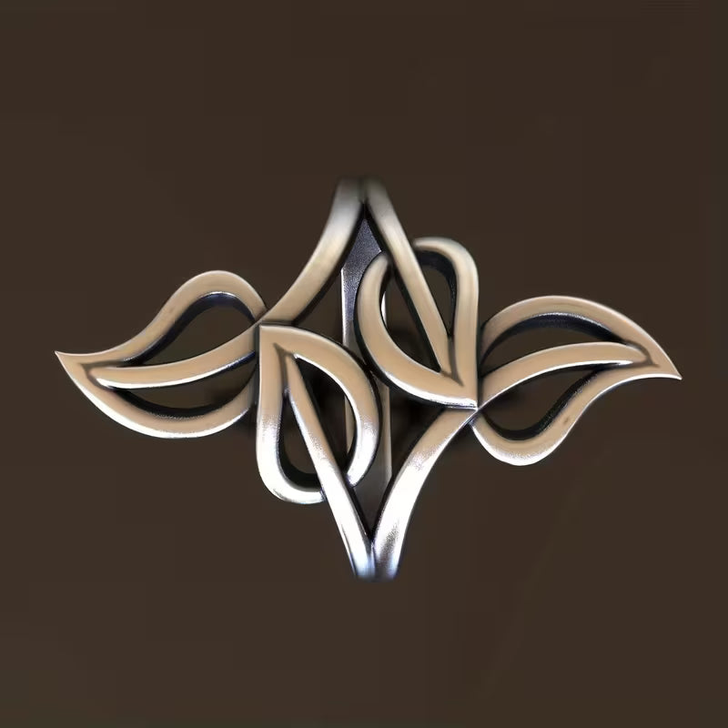 New Fashion Nature Inspired Leaf Cutout Rings.