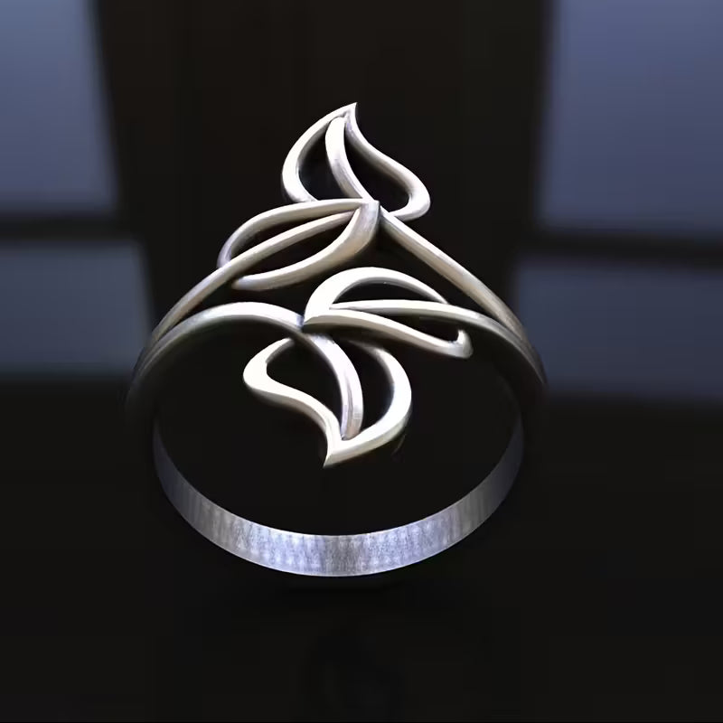 New Fashion Nature Inspired Leaf Cutout Rings.