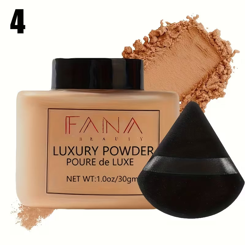 Oil-Control Loose Powder & Triangle Sponge Duo.