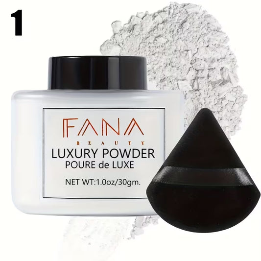 Oil-Control Loose Powder & Triangle Sponge Duo.