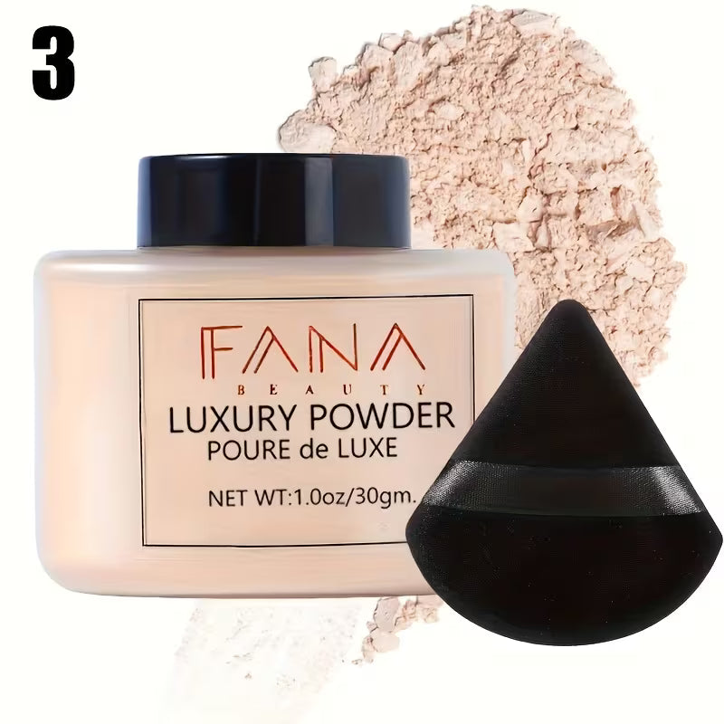 Oil-Control Loose Powder & Triangle Sponge Duo.