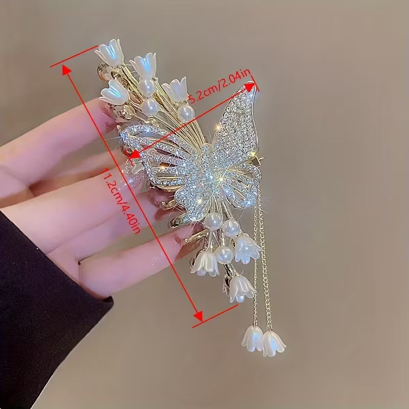 Oversized Metal Tassel Hairpins for Women.