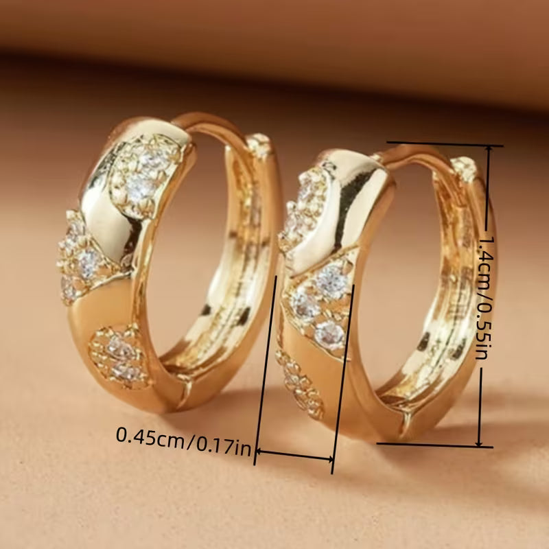 Pair of Elegant Circular Carved Patterns Earrings.