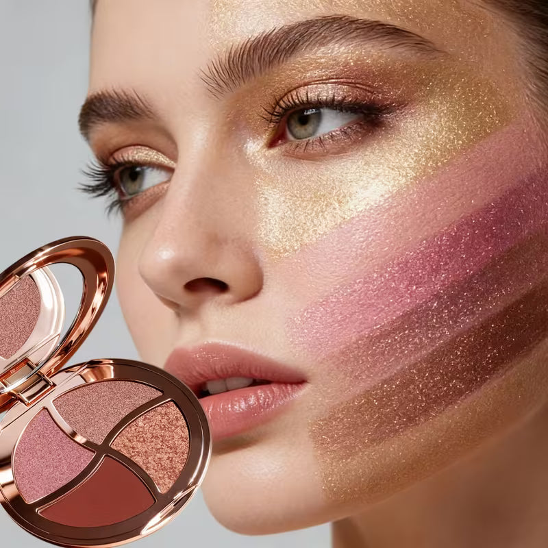 Pearlescent Matte & Fine Glitter Shadows.