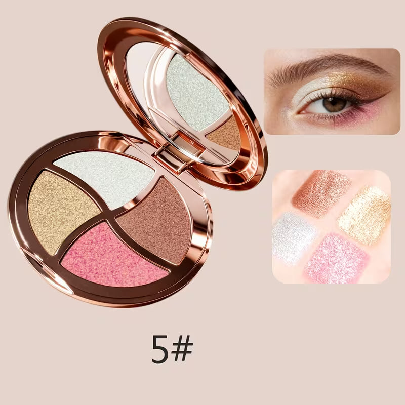 Pearlescent Matte & Fine Glitter Shadows.