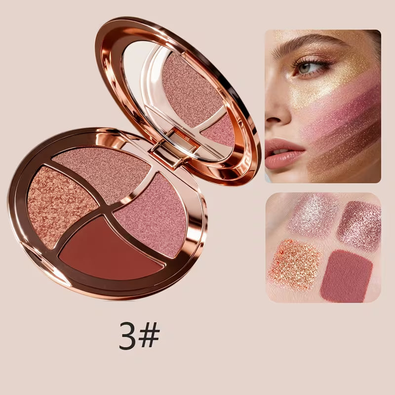 Pearlescent Matte & Fine Glitter Shadows.