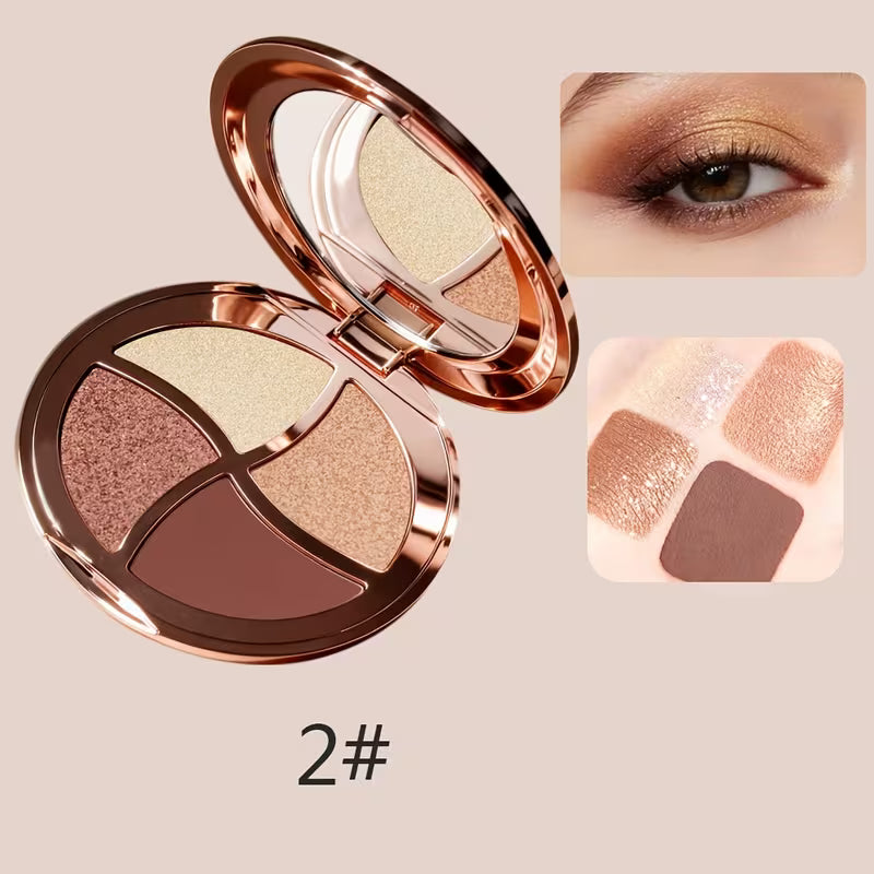 Pearlescent Matte & Fine Glitter Shadows.