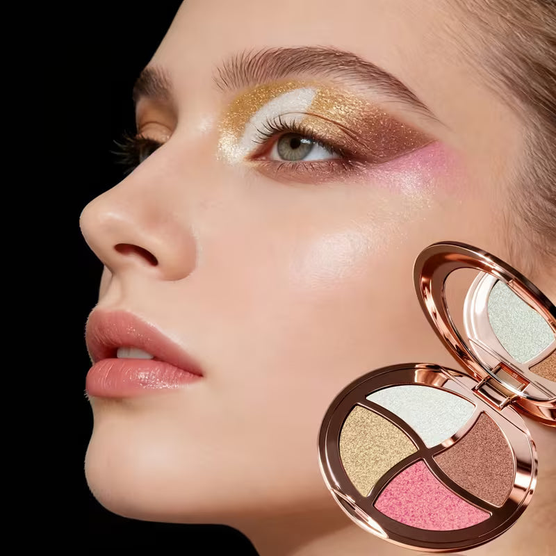 Pearlescent Matte & Fine Glitter Shadows.