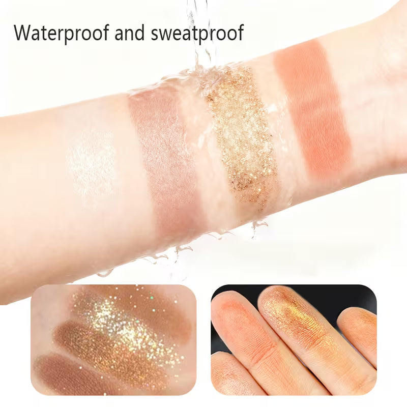Pearlescent Matte & Fine Glitter Shadows.