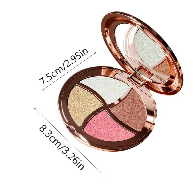Pearlescent Matte & Fine Glitter Shadows.