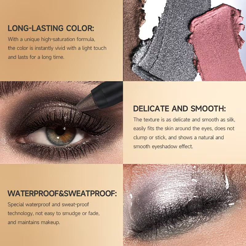 Pearlescent Smoky Dark Blue Eyeshadow Stick.