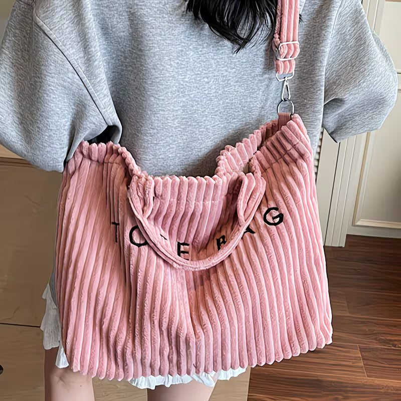 Perfect Lily "Soft-Touch" Corduroy Tote.