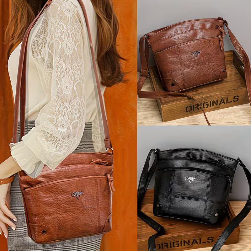 Perfect Lily Vintage Quilted Saddle Bag.
