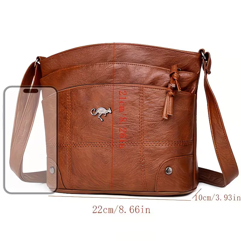 Perfect Lily Vintage Quilted Saddle Bag.