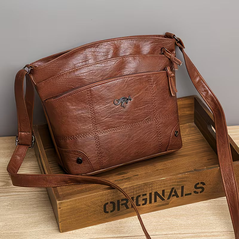 Perfect Lily Vintage Quilted Saddle Bag.