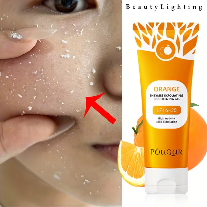 Plant-Powered Brightening Polish for Face & Body Exfoliating Gel.