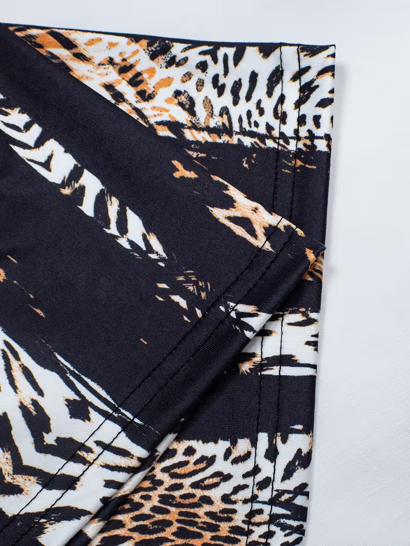 Plus Size Faux-Layered T-Shirt.