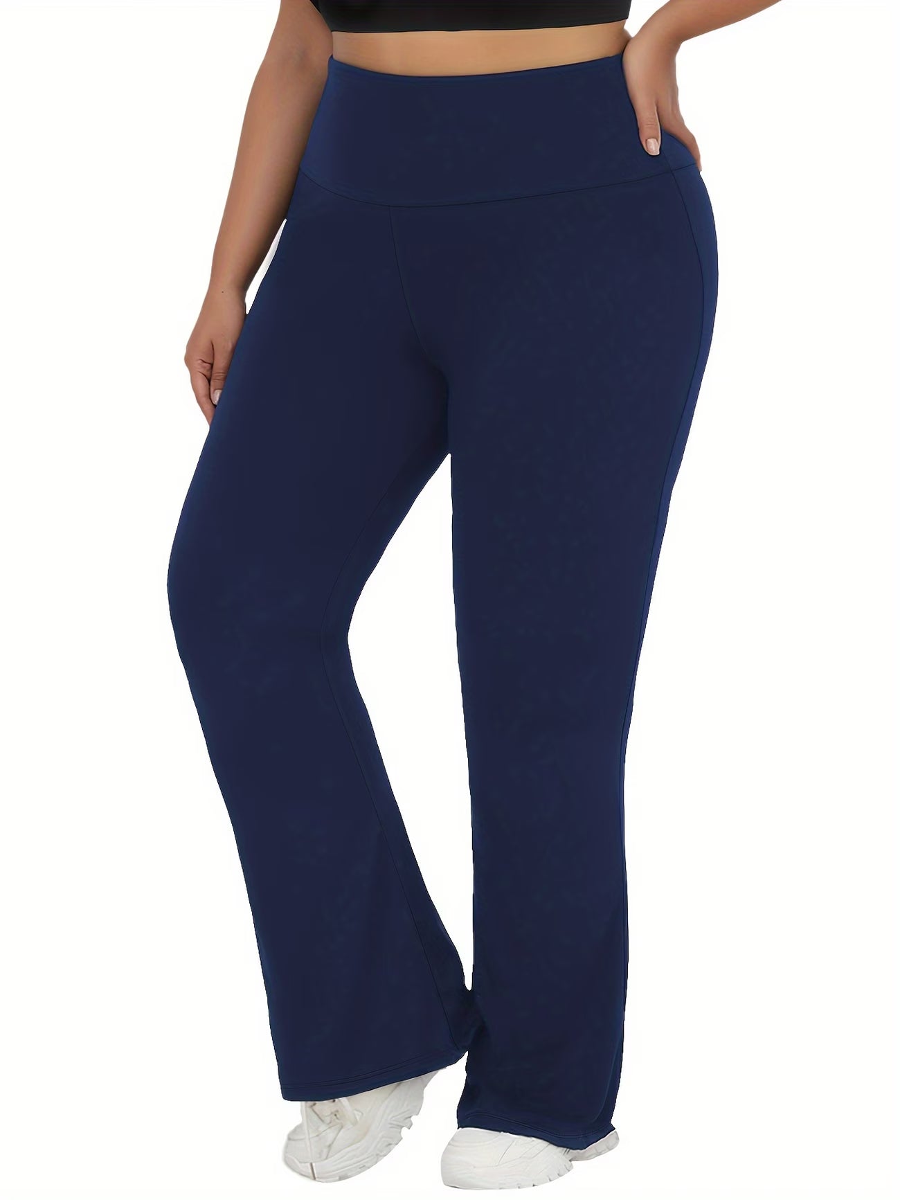 Plus Size High-Waisted Flare Legging.