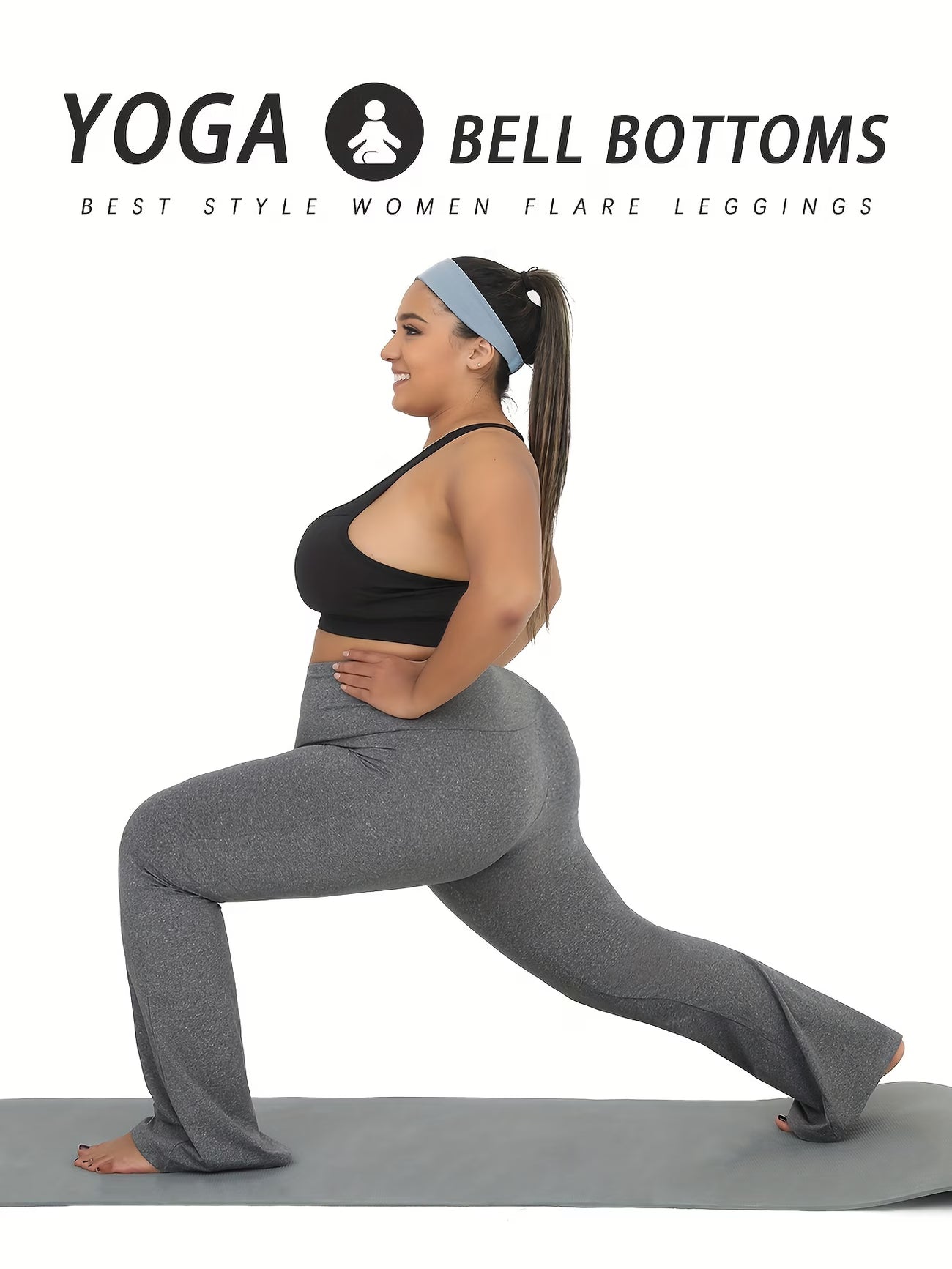 Plus Size High-Waisted Flare Legging.