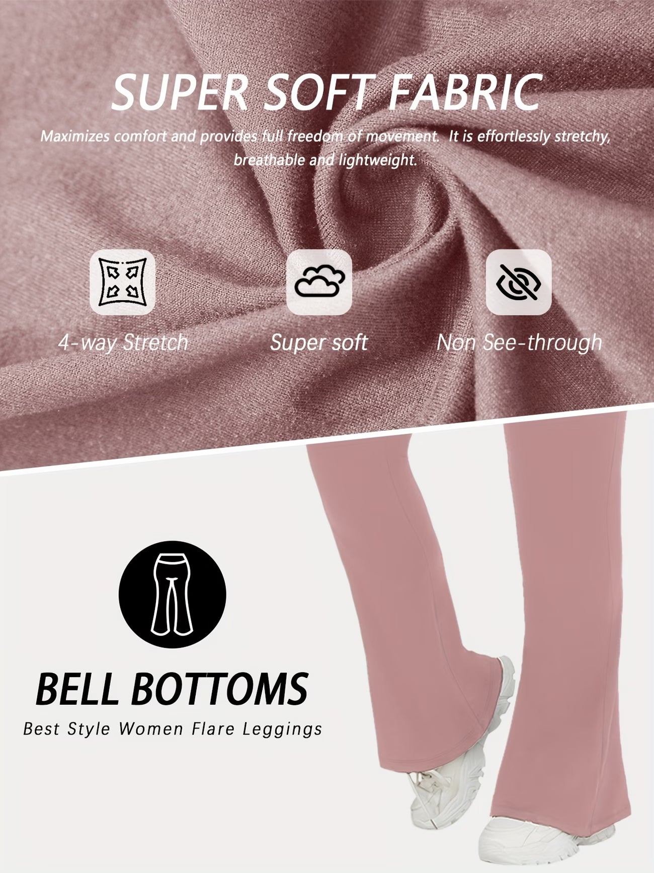 Plus Size High-Waisted Flare Legging.