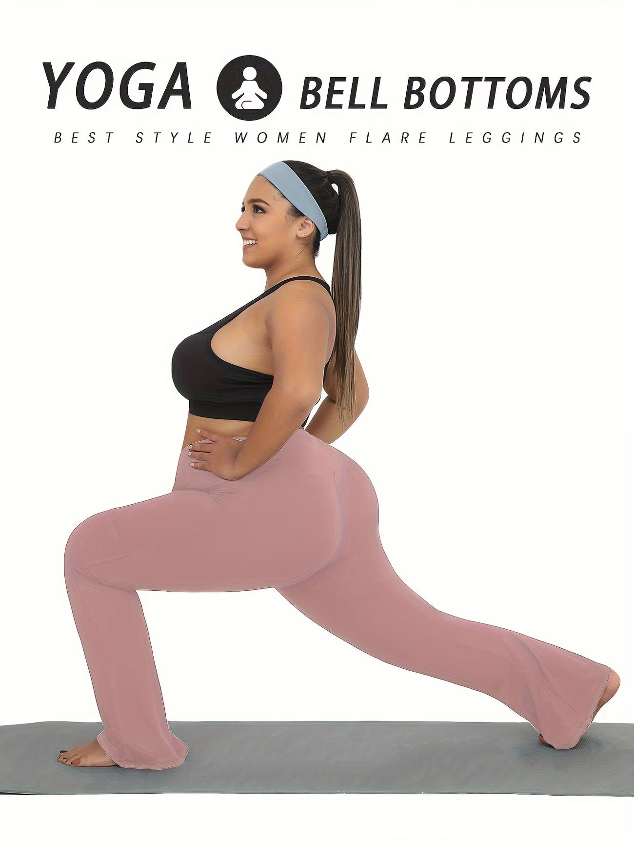 Plus Size High-Waisted Flare Legging.