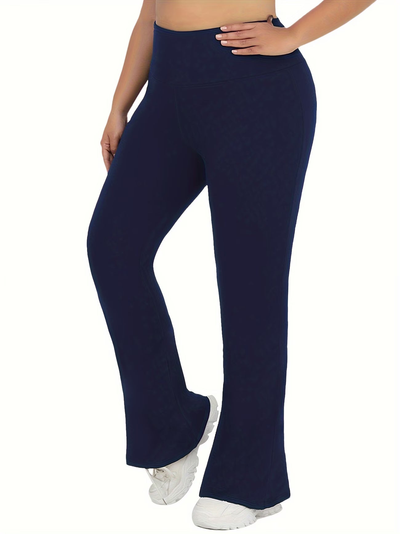 Plus Size High-Waisted Flare Legging.