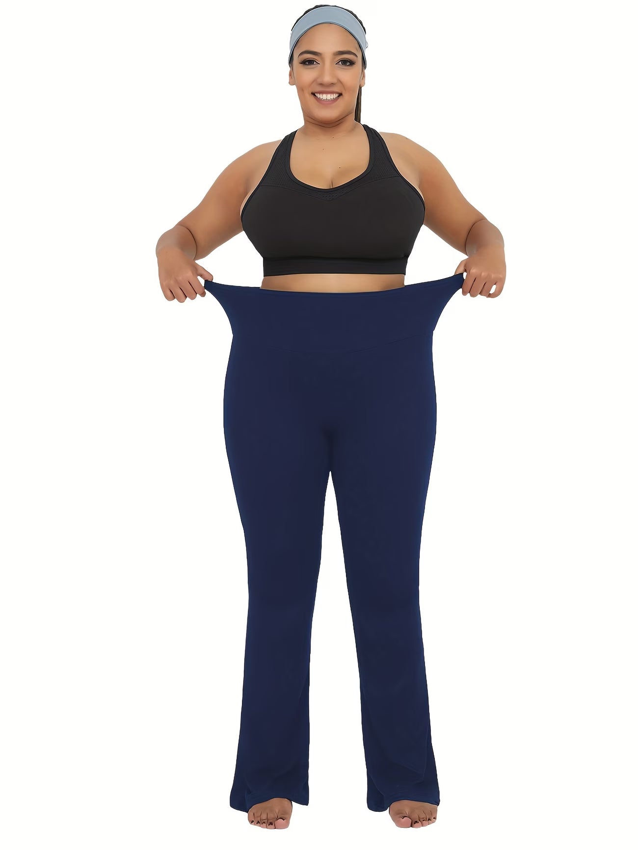 Plus Size High-Waisted Flare Legging.