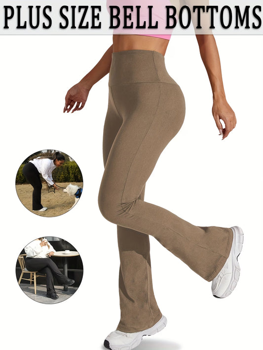 Plus Size High-Waisted Flare Legging.