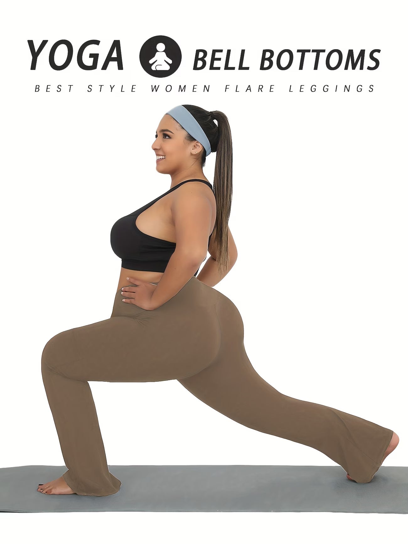 Plus Size High-Waisted Flare Legging.