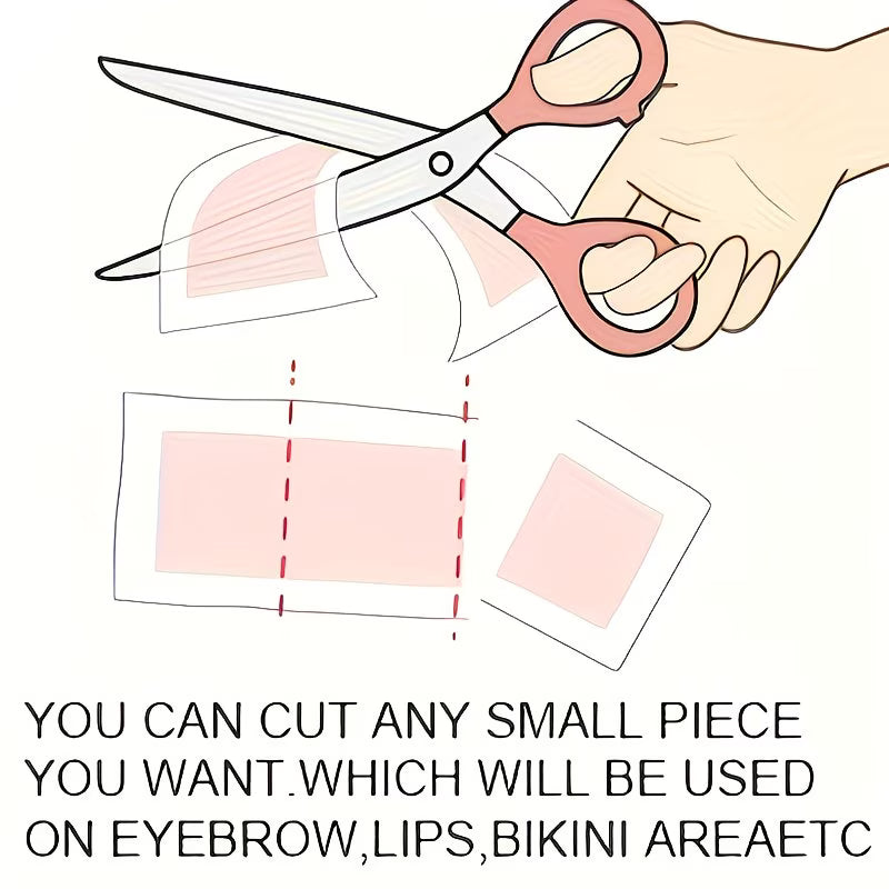 Portable 12-Pack Facial Wax Strips.