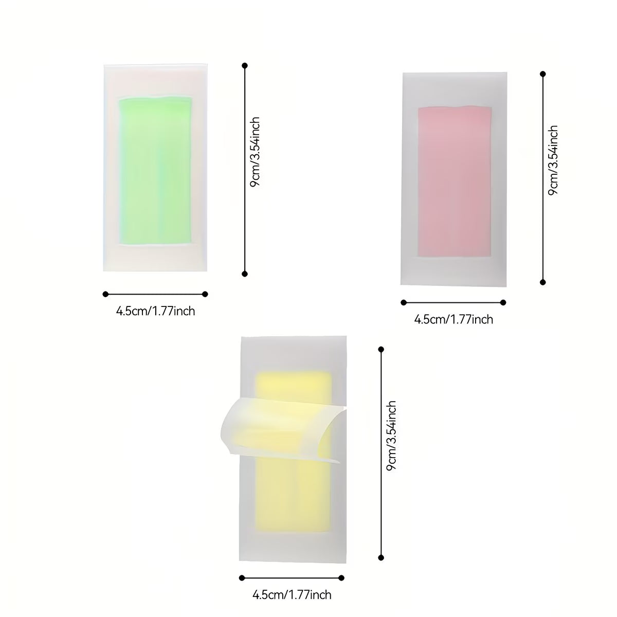 Portable 12-Pack Facial Wax Strips.