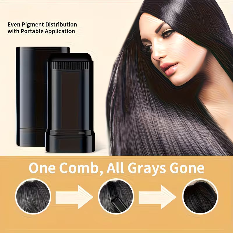 Portable "Quick-Cover" Hair Dye Stick.