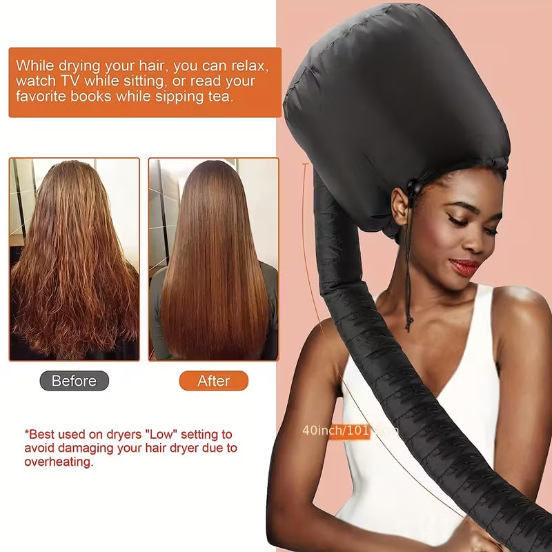 Professional Hair Drying Cap with Comfort Headband.
