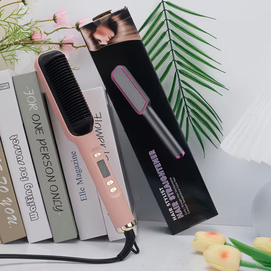 Professional Hair Straightener Brush.