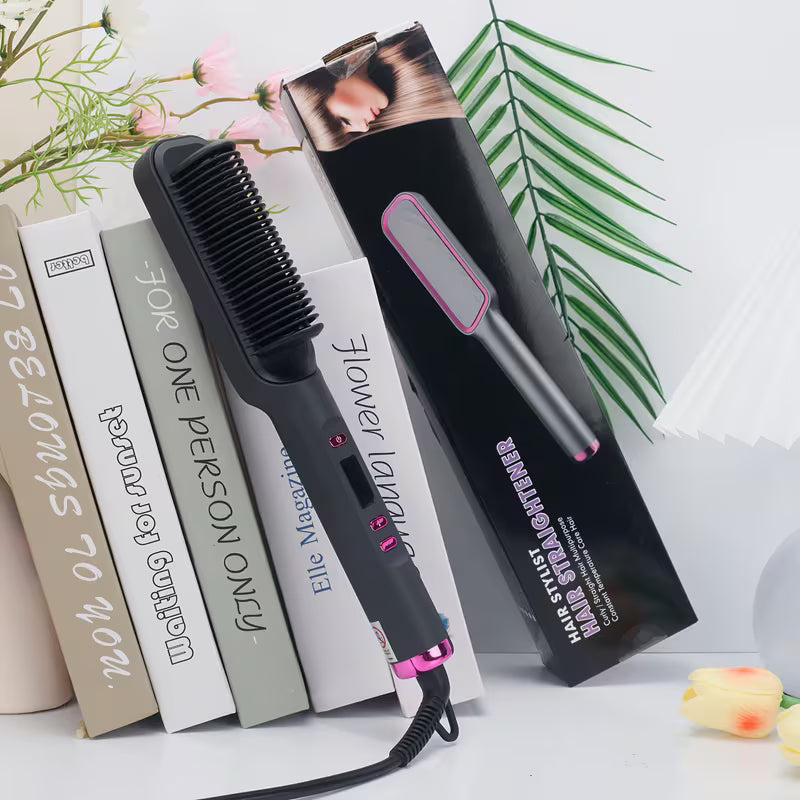 Professional Hair Straightener Brush.