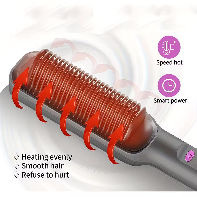 Professional Hair Straightener Brush.